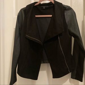 Romeo and Juliet suede leather black jacket Sz Sm